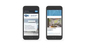 Cooling Energy Services responsive design mobile